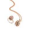 COLLANA JASMINE FLOWER IN ARGENTO ROSA E ONICE